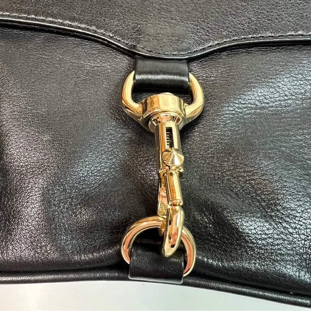 Rebecca Minkoff Skinny Mac Black Leather Clutch Wristlet - Picture 5 of 12